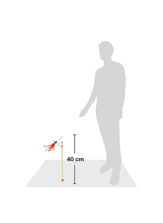 Emily Pets Cat Stick Cat Interactive Stick With Bells Feather Wand For Cat Teaser Catcher Exercise Playing Fun Toys(Color & Pattern May Vary, Pack Of 5) - Image 3