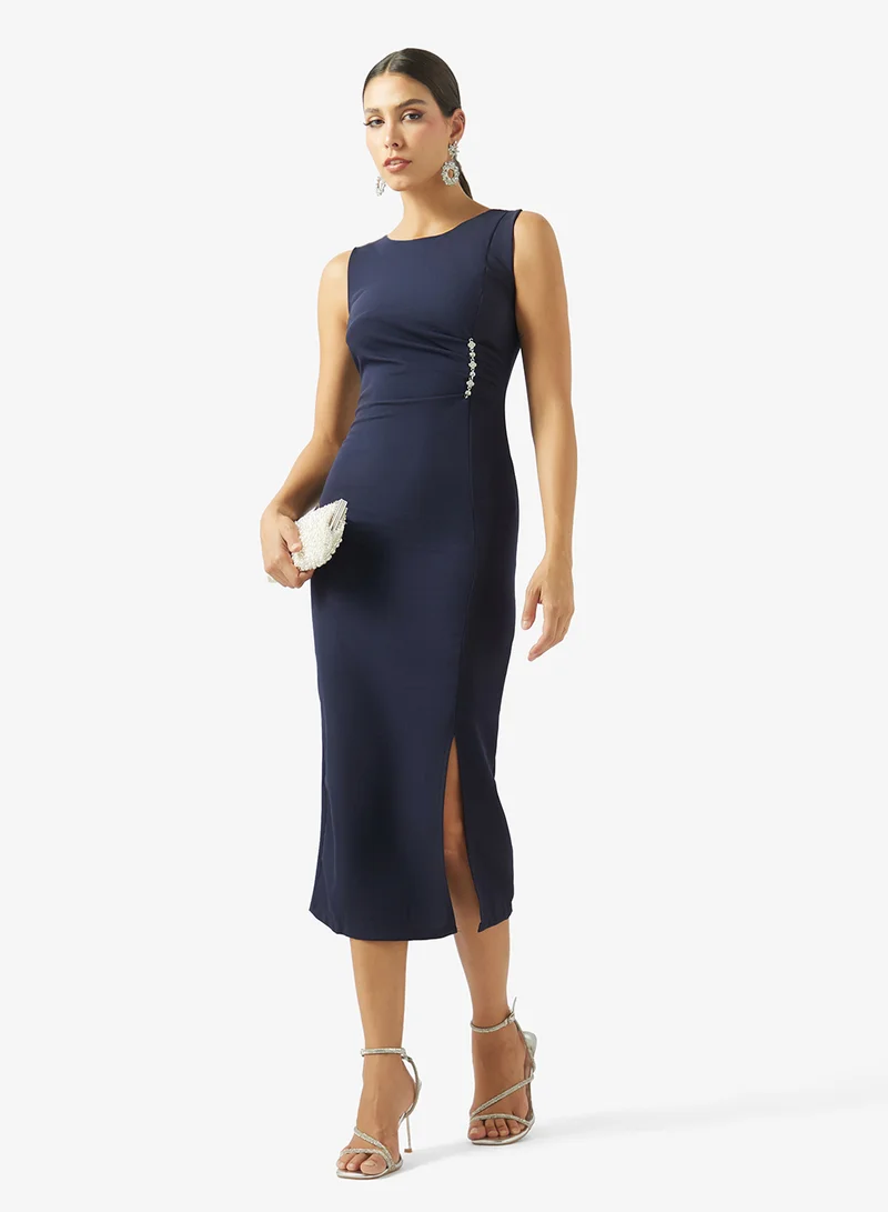 Ella  Shift Dress With Ruched Waist for Women | Best Price UAE