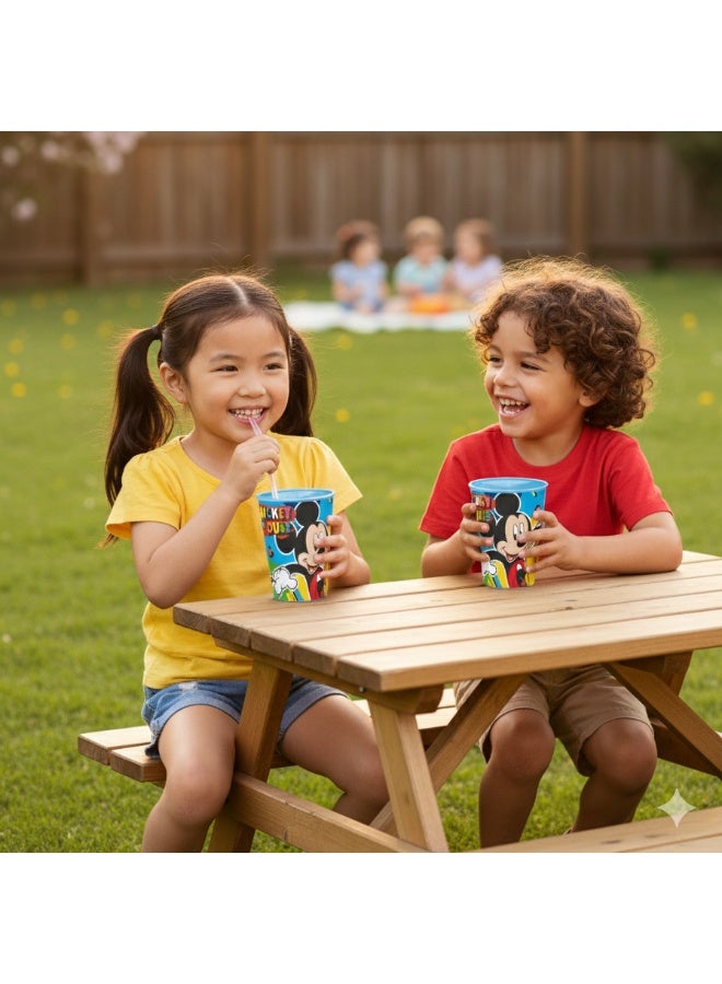 Ciao Mickey Cool Summer Kids Drinking Glass 260 ml – Durable BPA-Free Plastic Cup with Mickey Mouse Design – Lightweight, Reusable Tumbler for Juice, Milk & Water - Image 2