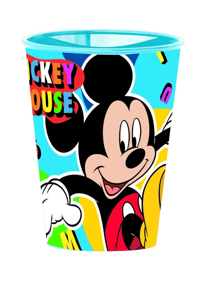 Ciao Mickey Cool Summer Kids Drinking Glass 260 ml – Durable BPA-Free Plastic Cup with Mickey Mouse Design – Lightweight, Reusable Tumbler for Juice, Milk & Water - Image 1