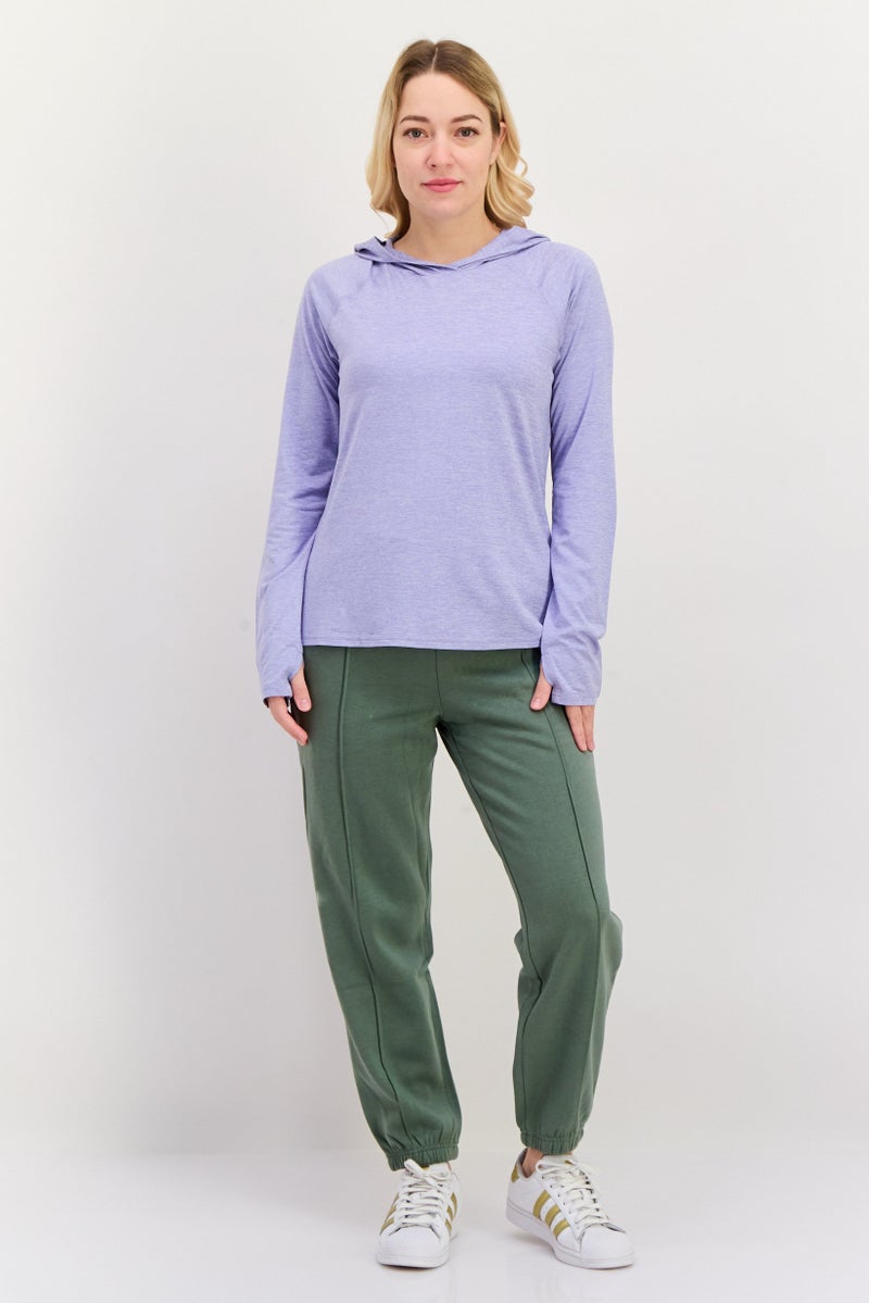 SKECHERS Women Sportswear Fit Long Sleeves Training Sweatshirt, Purple  - Image 4