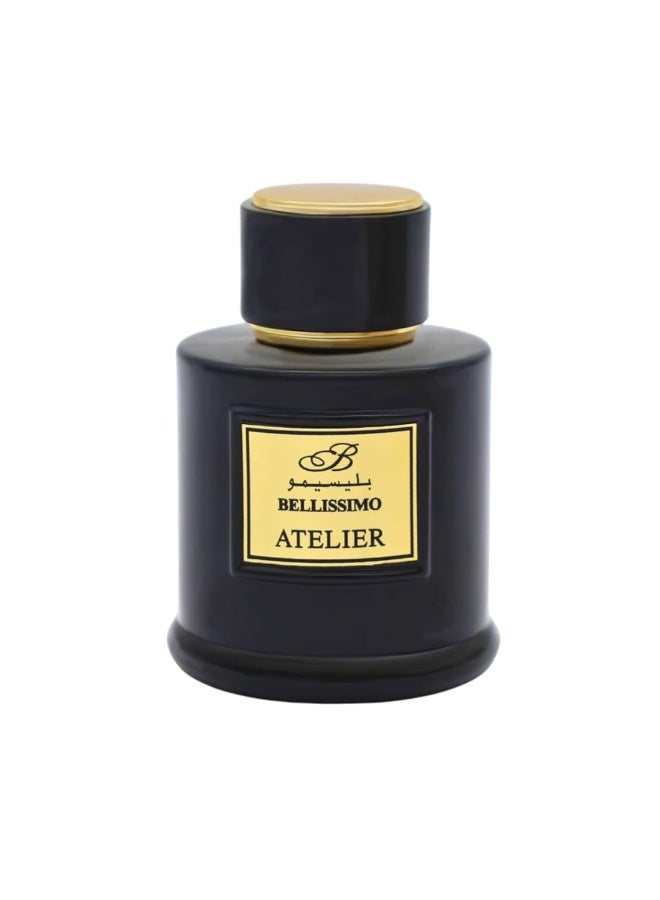 Bellissimo Atelier Black Eau de Parfum 3.4 fl oz   Captivating & Long-Lasting for Man Fragrance in Elegant Packaging - Image 1