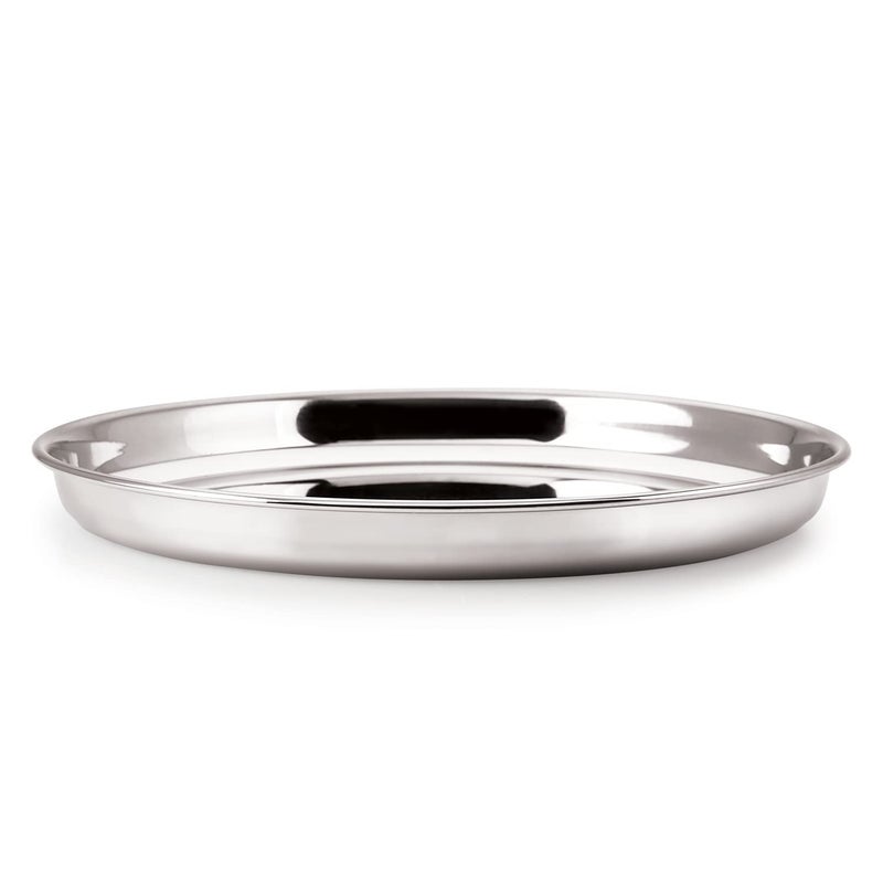 RJ kitchenware Store Stainless Steel thali Heavy Gauge Dinner Plates with Mirror Finish 30 cm Dia 18 Cm 4 - Image 5