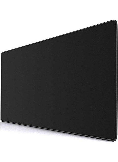 Gaming Mouse Pad Large XXL (900 X 400 X 4 MM) Thick Extended Mouse Mat Non-Slip Spill-Resistant Desk Pad with Special-Textured Surface, Anti-Fray Stitched Edges for Keyboard, PC - Black