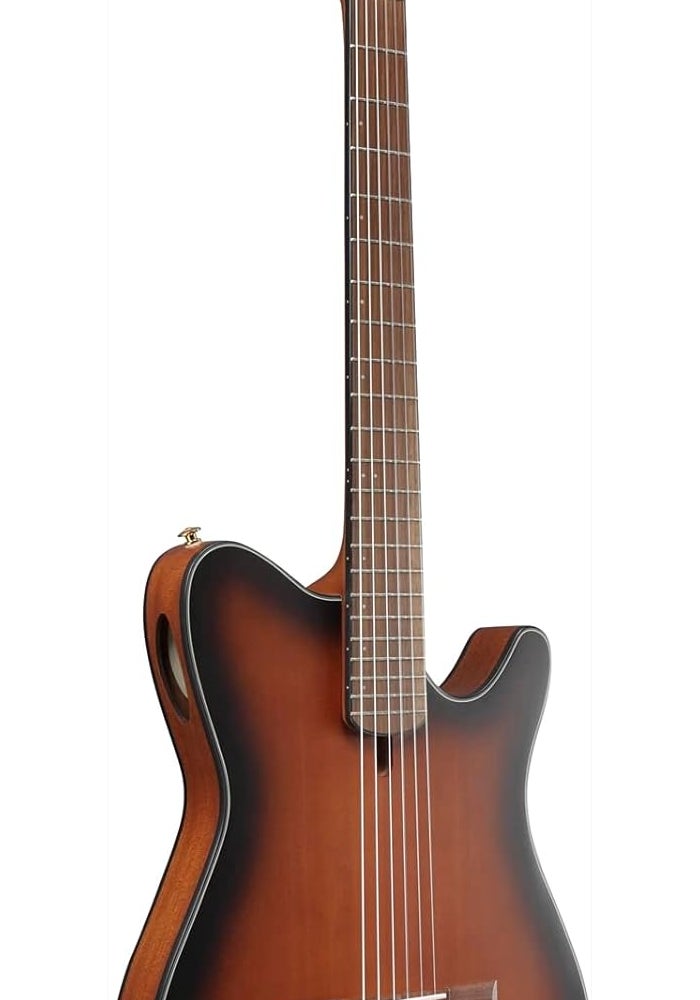 Ibanez FRH10N-BSF Brown Sunburst Flat Classical Guitar - Image 3