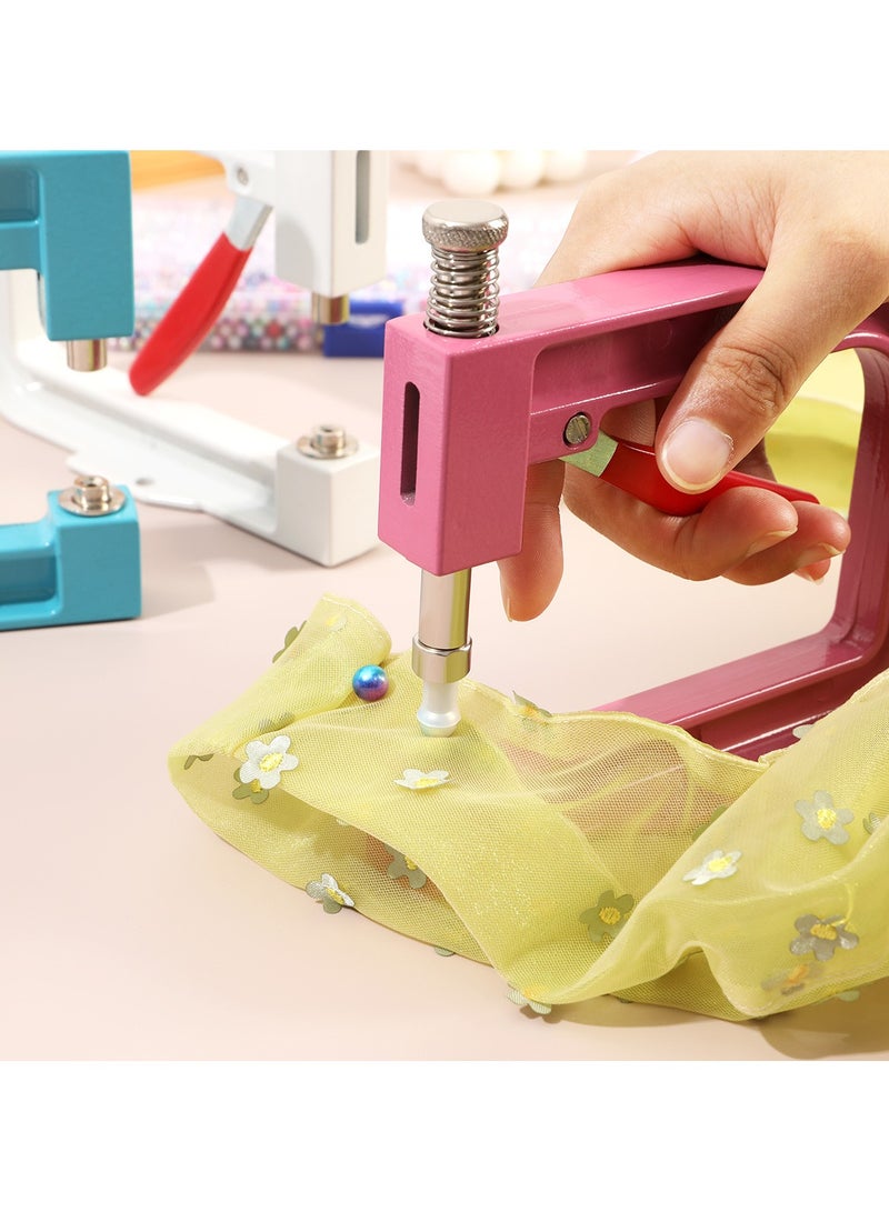 general Home Manual Bead Nail Machine Set Portable Hand-Press DIY Pearl Inlay Machine with No-Hole Bead Claws - Image 2