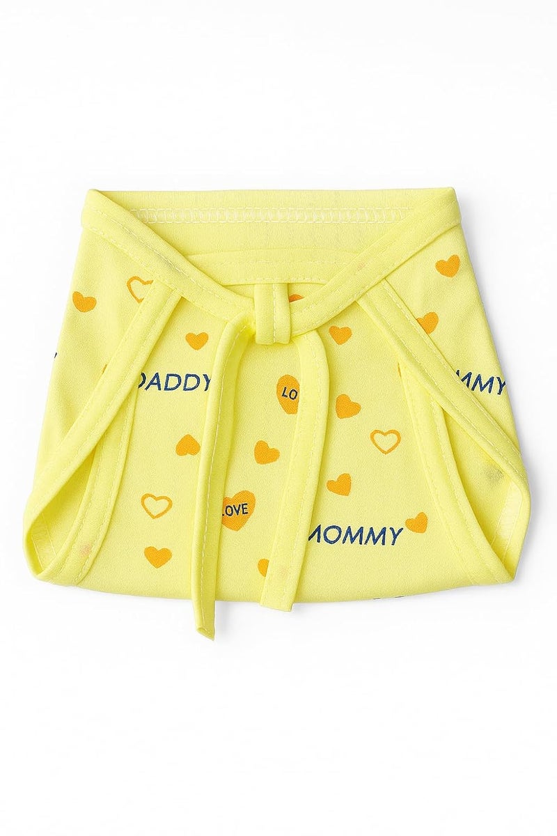 Noniu 20 Pcs Nappies for New Born Baby | Nappy for Newborn | Soft Cotton Langots for 0 to 6 Months Babies | Adjustable & Washable Langot (Multicolour) - Image 5