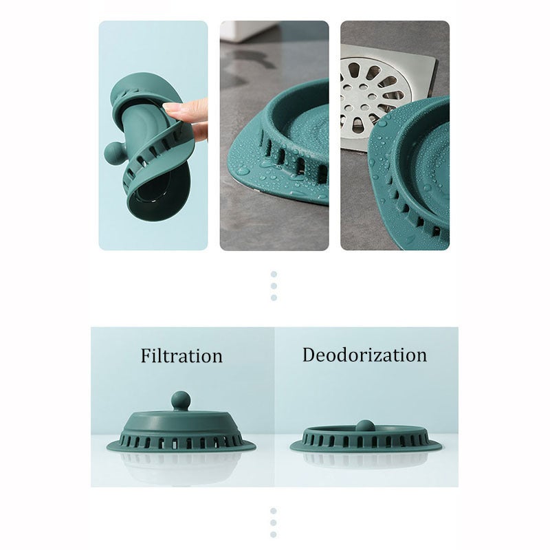Toilet Drain Cover: Light Green High-grade Silicone Seal - Odor-preventing Tight Seal Floor Drain Plug for Home Bathroom Plumbing Maintenance - Image 5