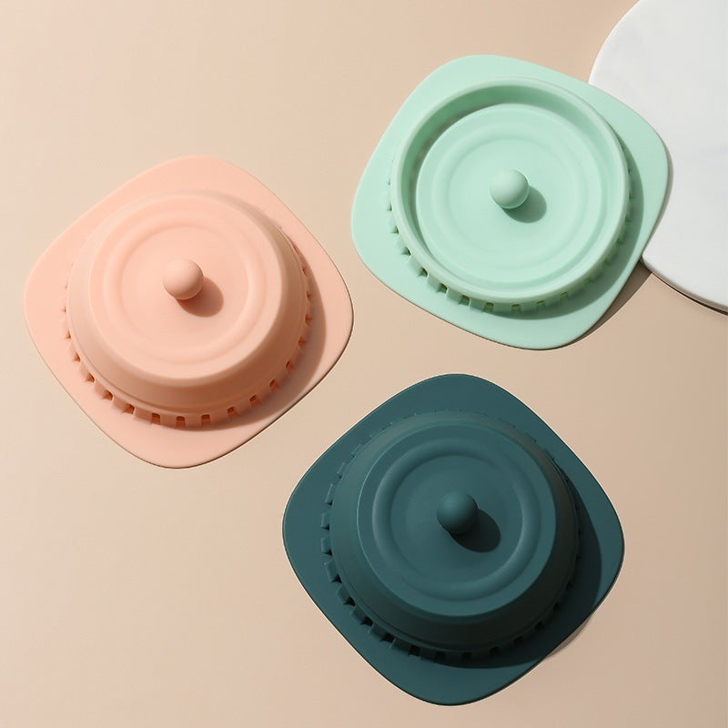 Toilet Drain Cover: Light Green High-grade Silicone Seal - Odor-preventing Tight Seal Floor Drain Plug for Home Bathroom Plumbing Maintenance - Image 2