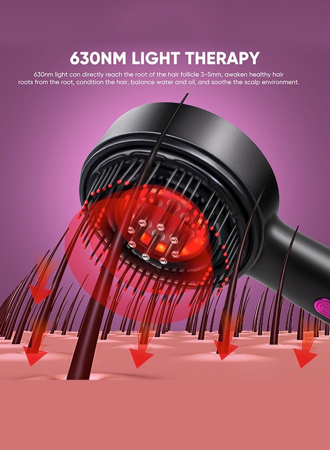 مدلك فروة الرأس الكهربائي الاحترافي بتكنولوجيا شياتسو اليابانية - خاصية تطبيق الزيوت الذكية + 3 أوضاع تدليك دائري 360° تصميم لاسلكي مقاوم للماء مع 72 شعيرة ديناميكية - الحل الأمثل للعناية اليومية بالشعر وتجربة الرفاهية المنزلية! - Image 4