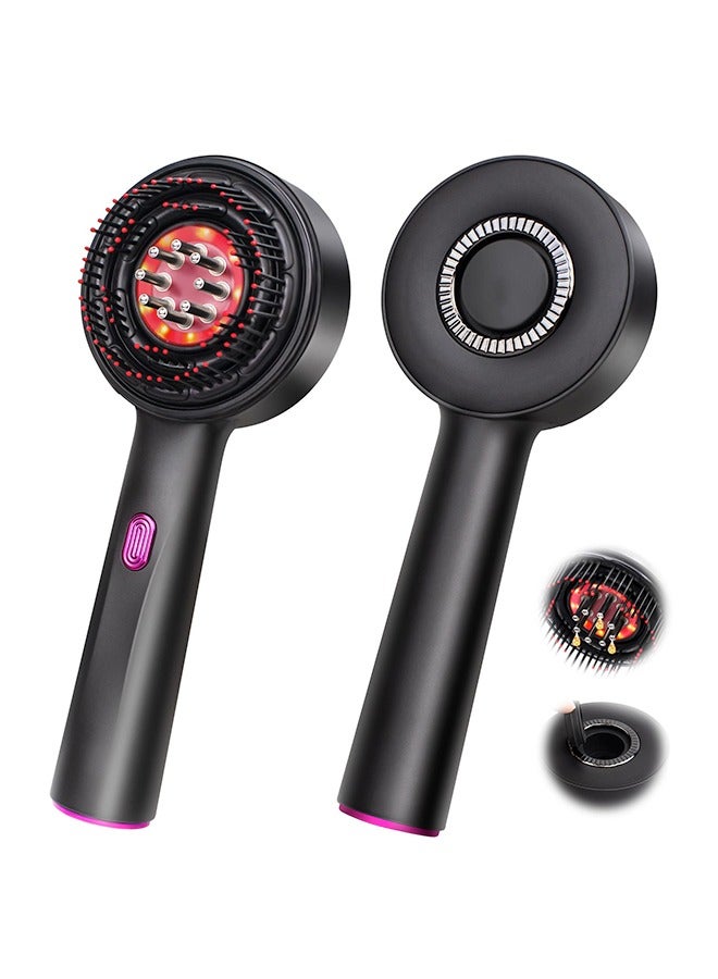 مدلك فروة الرأس الكهربائي الاحترافي بتكنولوجيا شياتسو اليابانية - خاصية تطبيق الزيوت الذكية + 3 أوضاع تدليك دائري 360° تصميم لاسلكي مقاوم للماء مع 72 شعيرة ديناميكية - الحل الأمثل للعناية اليومية بالشعر وتجربة الرفاهية المنزلية! - Image 1