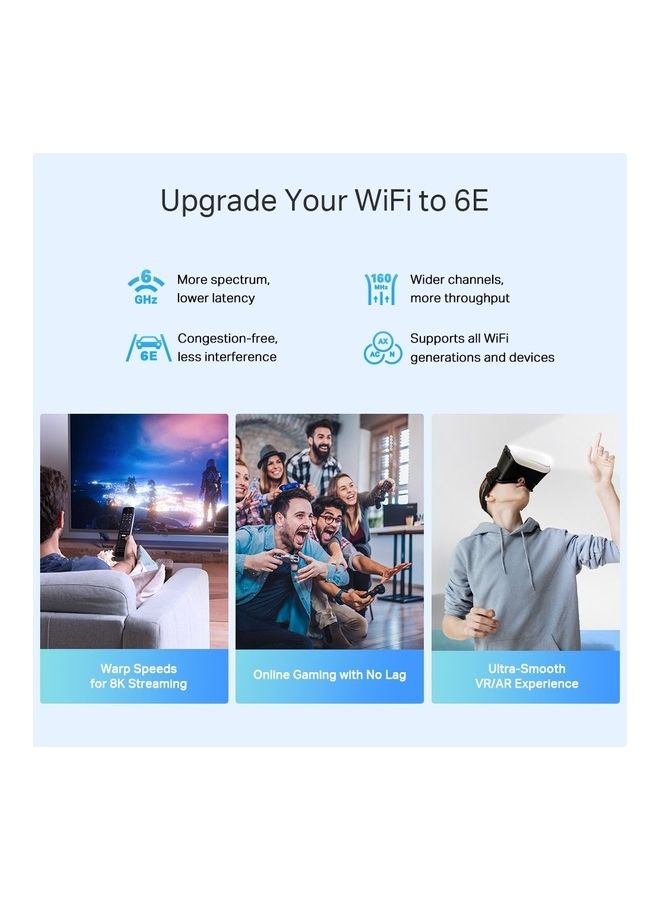 تي بي لينك جهاز توجيه شبكة Wi-Fi 6E ثلاثي النطاق من Deco AXE5400 (Deco XE75 Pro) - منفذ WAN/LAN بسرعة 2.5 جيجاهرتز، منفذا LAN بسرعة جيجابت، يغطي مساحة تصل إلى 2900 قدم مربع، يحل محل جهاز توجيه Wi-Fi وموسع النطاق، شبكة شبكية مدفوعة بالذكاء الاصطناعي، نطاق 6 جيجاهرتز جديد - Image 4