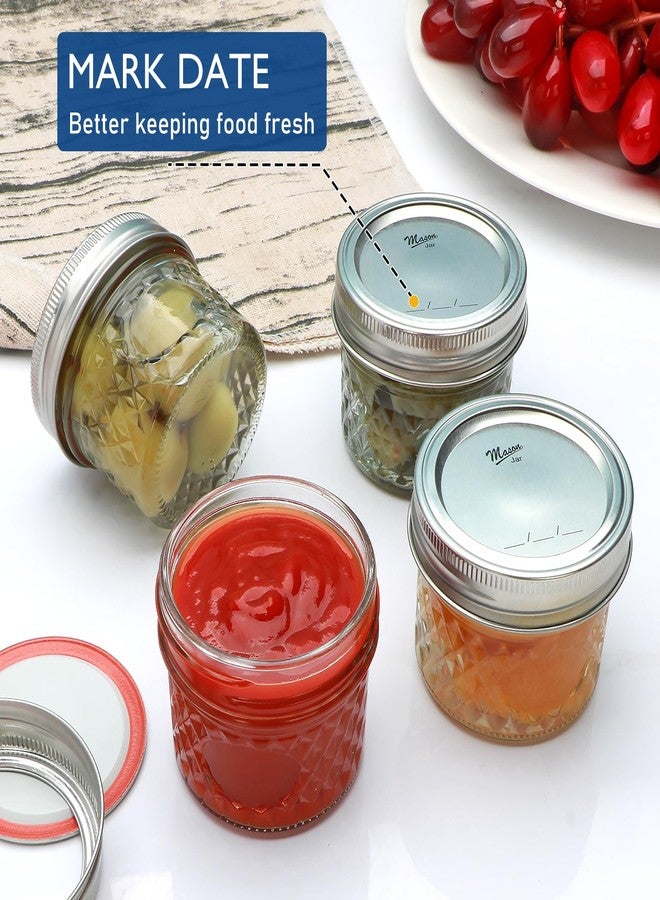 Datttcc Mini Mason Jars, Canning Jars, 4oz Mason Jars with Silver and Yellow Lids for Honey, Jams,Jelly Seasonings, for Kitchen, Bathroom, Gift Giving, Pack of 16 - Image 5