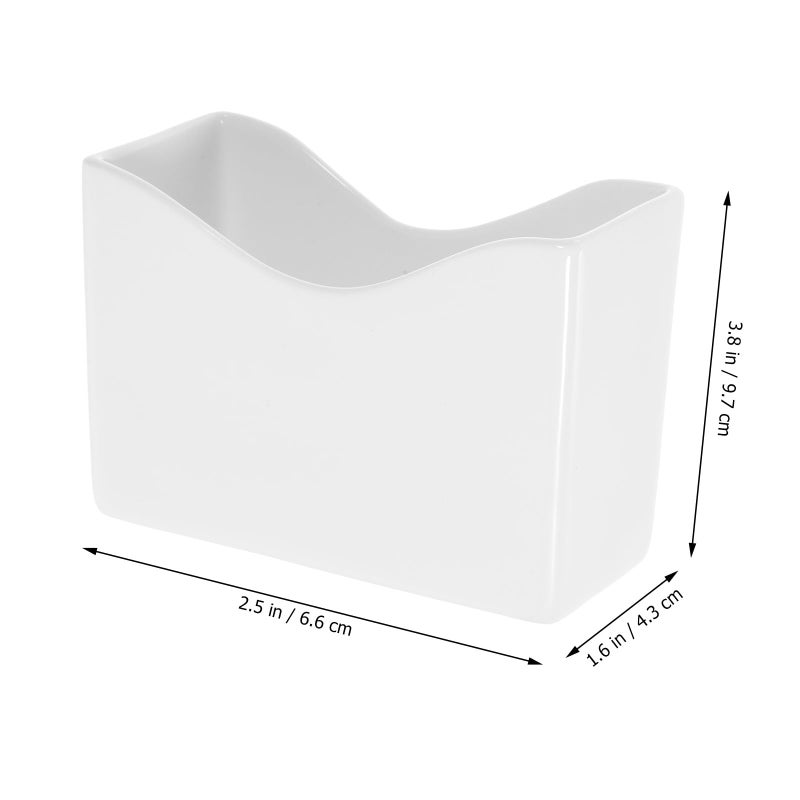 Ceramic Napkin Holder Tray For Bathroom Dining Table Countertop Decoration - Image 3