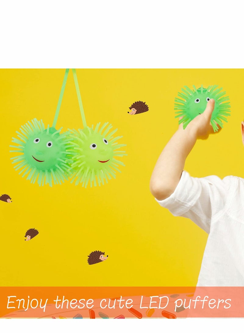 Excefore 24 Pcs LED Puffer Balls Squishy Stress Relief Glowing Balls Light up Balls Multi Color Flashing Puffer Ball for Boys Girls Adults Goodie Bag Fillers Stocking Stuffers Party Favors Sensory Supplies - Image 4