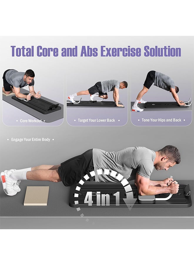 Max Strength Multifunctional Portable Abdominal Workout Board Plank Trainer Pilates (Grey)  - Image 3