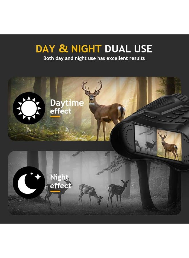 Tizycod Night Vision Goggles - Over 1000FT Range, 3.2" Screen, 4K Video Recording for Hunting, Surveillance, Security, and Wildlife Observation,Tizycod Night Vision Binoculars for Day and Night Use - Image 3