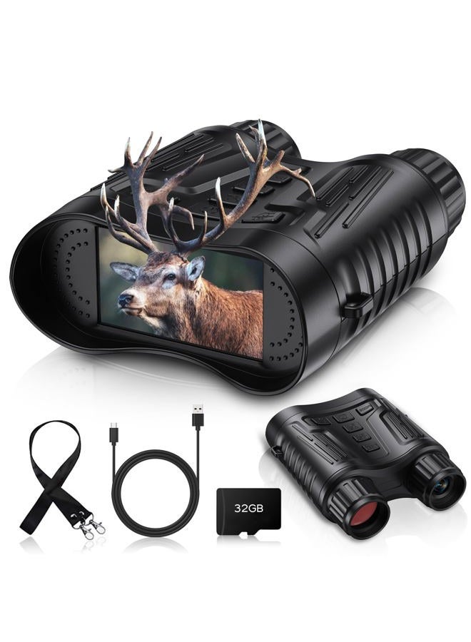 Tizycod Night Vision Goggles - Over 1000FT Range, 3.2" Screen, 4K Video Recording for Hunting, Surveillance, Security, and Wildlife Observation,Tizycod Night Vision Binoculars for Day and Night Use - Image 1