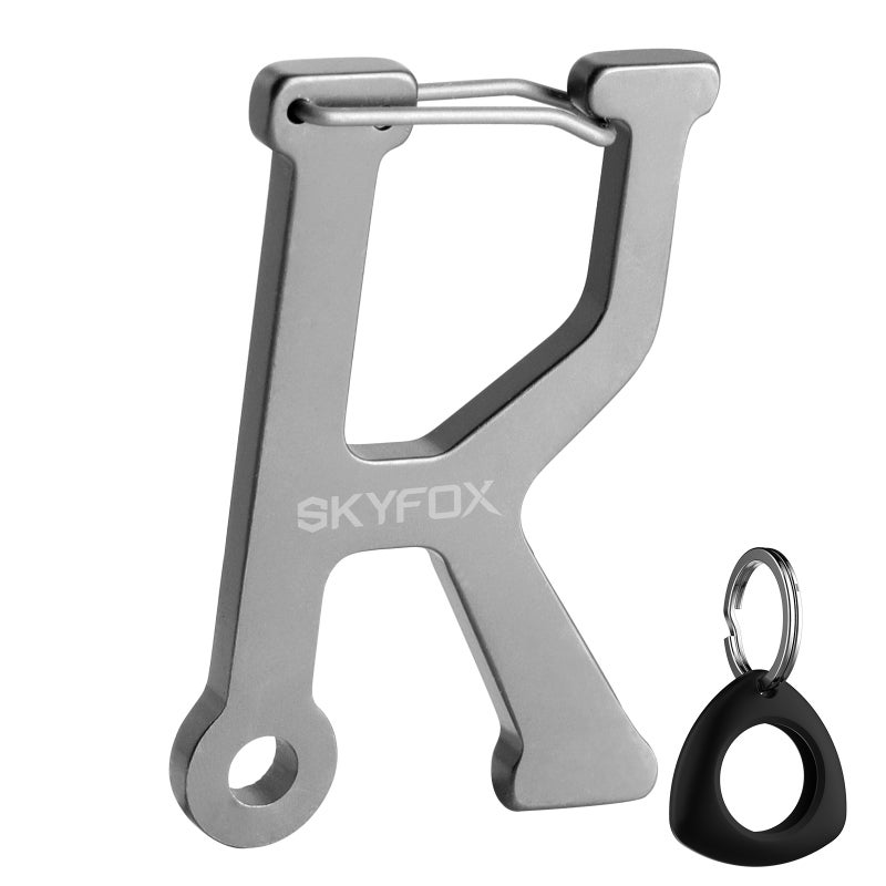 A-Z initial keychains with Smart Finder protective cases, unisex, suitable for wallets, handbags, car keychains, and bag charms. Skyfox brand. - Image 1