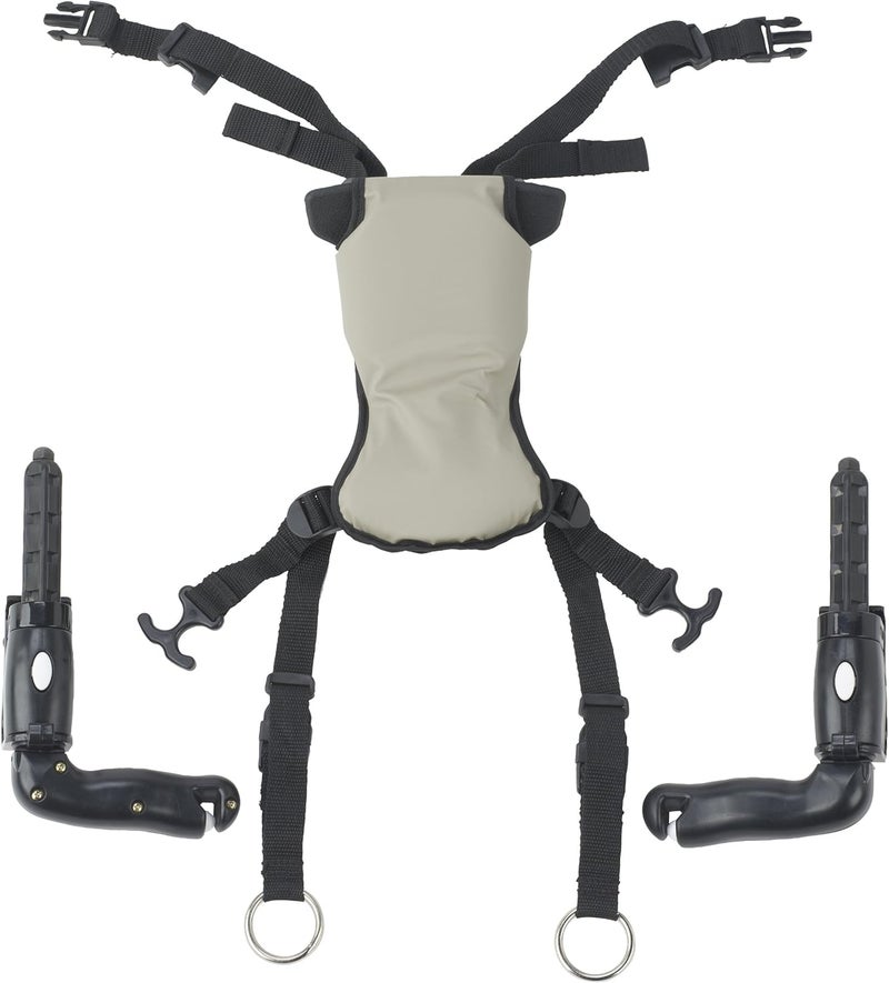 Wenzelite Drive Medical Trekker Gait Trainer Hip Positioner and Pad - Small, Black - Image 1