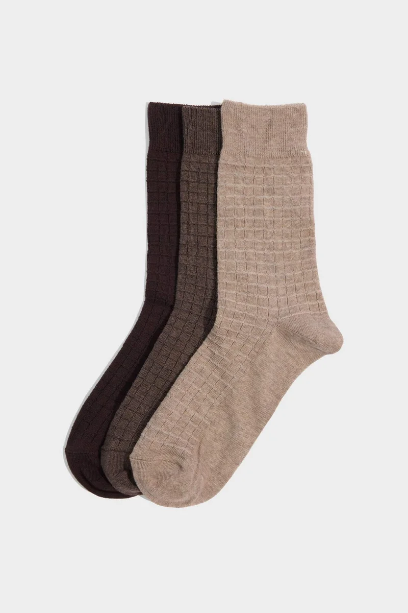 Man 3 Piece Cotton Long Socks