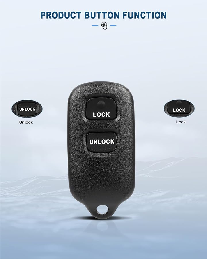 ECCPP 2 أزرار مفتاح عن بعد بديل للدخول بدون مفتاح لتويوتا 4Runner 4 7L 2003 2009 HYQ12BBX 314Mhz - Image 5