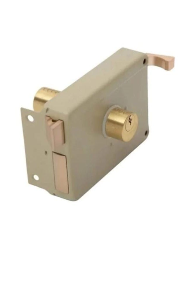 Eman Heavy Duty Rim Door Lock with 3 Keys – High Security & Durable Finish - Image 2