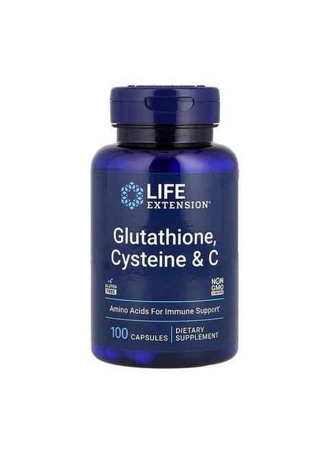 Glutathione, Cysteine & C, 100 Capsules