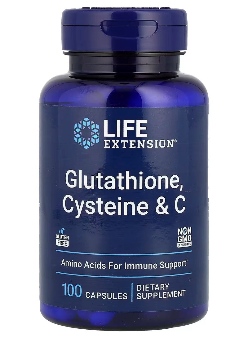 Life Extension Glutathione, Cysteine & C, 100 Capsules