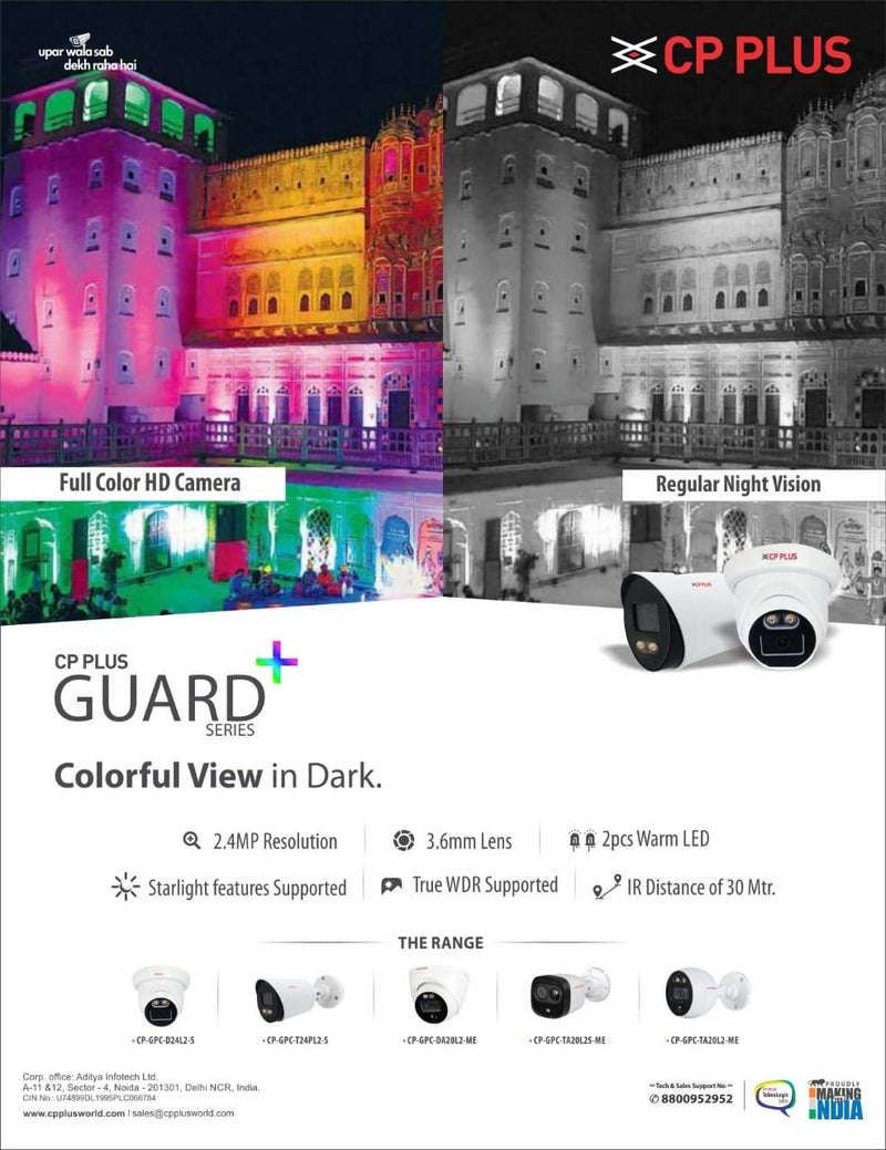 CP PLUS Wired 1080p HD 8 Channel HD DVR Outdoor Camera 24 MP 1 TB Hard Disk - Image 3