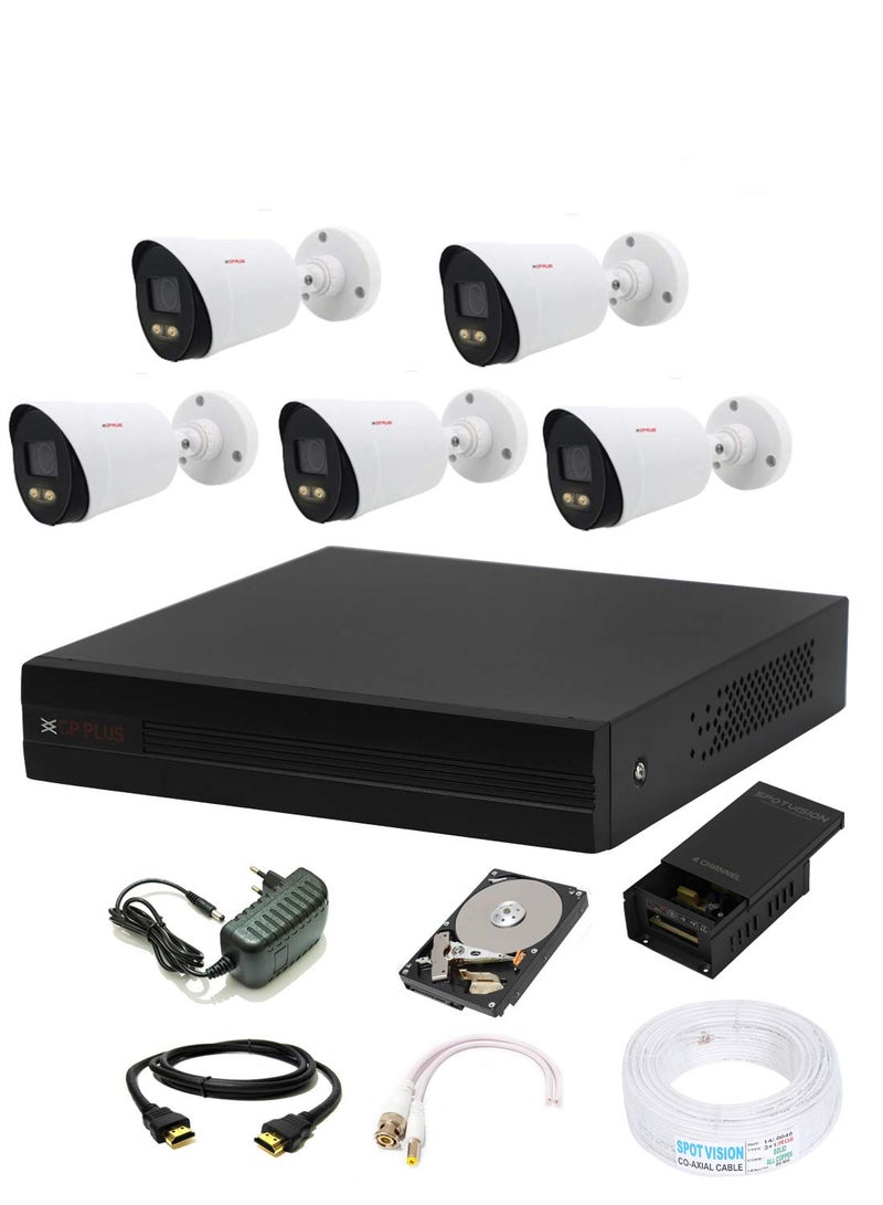 CP PLUS Wired 1080p HD 8 Channel HD DVR Outdoor Camera 24 MP 1 TB Hard Disk - Image 1