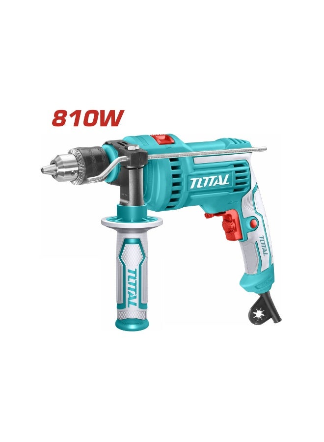 TOTAL Impact Drill 810W Electric Drill Machine Variable Speed Hammer Drill Forward Reverse Industrial Power Tool - Image 3