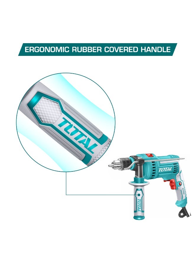 TOTAL Impact Drill 810W Electric Drill Machine Variable Speed Hammer Drill Forward Reverse Industrial Power Tool - Image 5