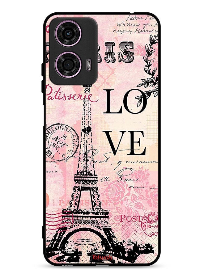Tolwak Motorola Moto G24 4G Protective Case Cover Paris Love - Image 1