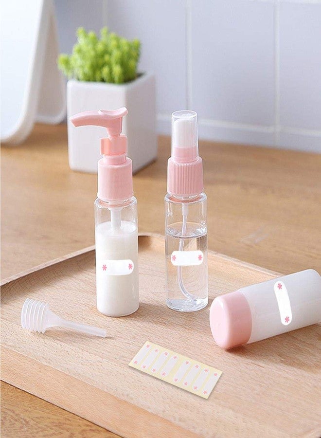 PiyuBind Travel Size Bottles for Toiletries 8 Pack Toiletry Bottles Leak Proof Travel Kit for Women Men TSA Clear Toiletry Bag Shampoo Lotion Skincare Cosmetic Container (Pink) - Image 3