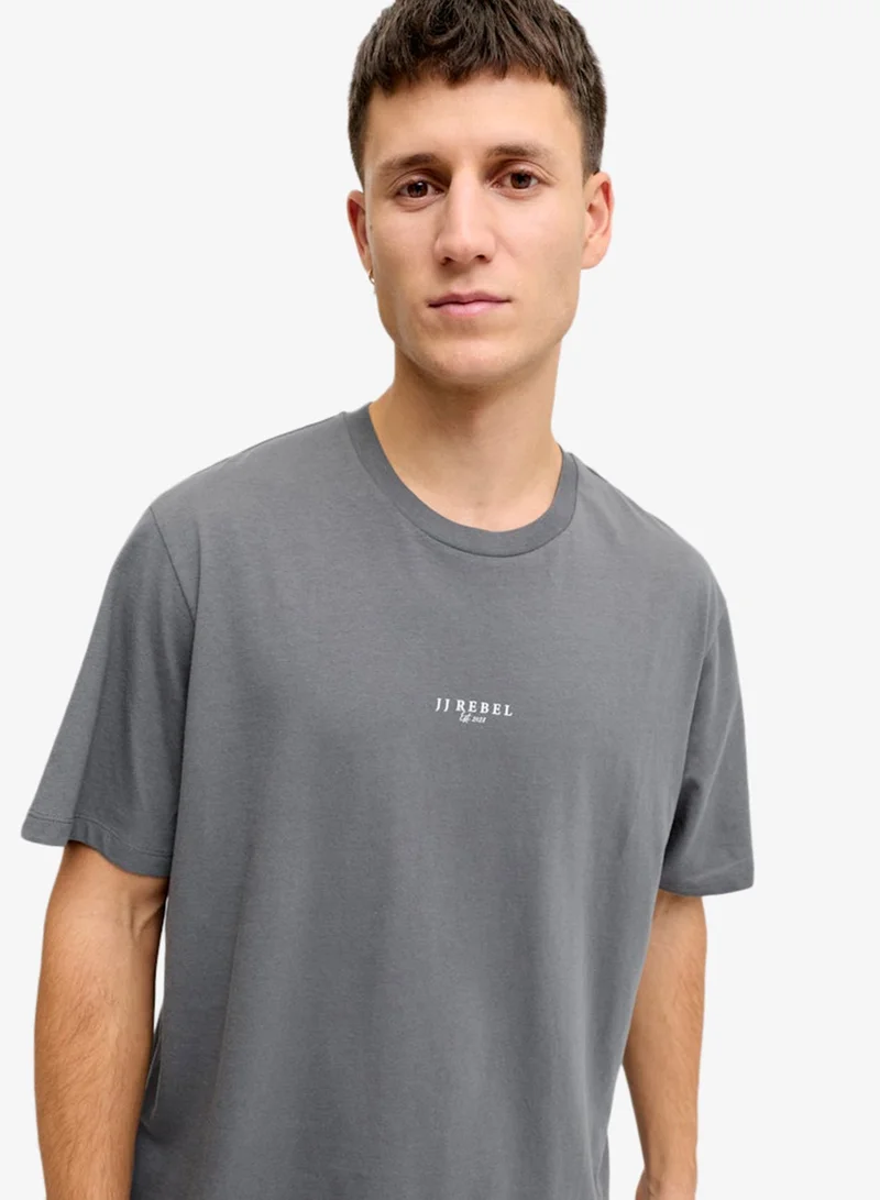 JJ Rebel  Graphic Print Crew Neck T-Shirt for Men | Best Price UAE