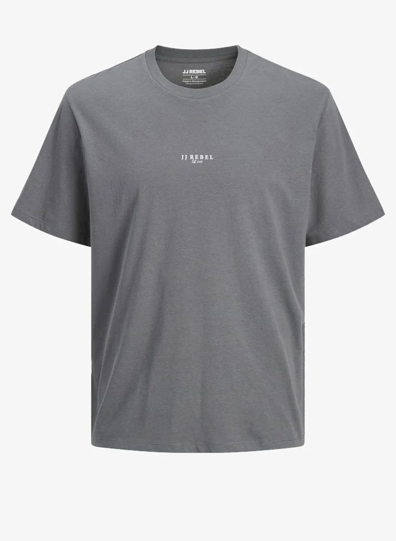 JJ Rebel  Graphic Print Crew Neck T-Shirt for Men | Best Price UAE