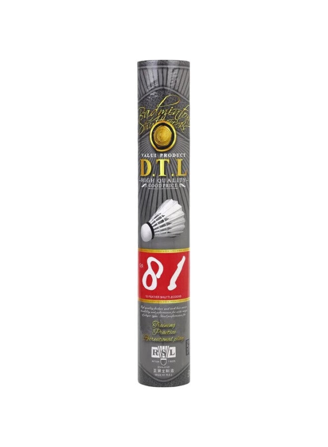 Rsl Badminton Shuttlecocks Training Practice Competition Badminton Dtl-81, 12 Pieces Per Tube - Image 2