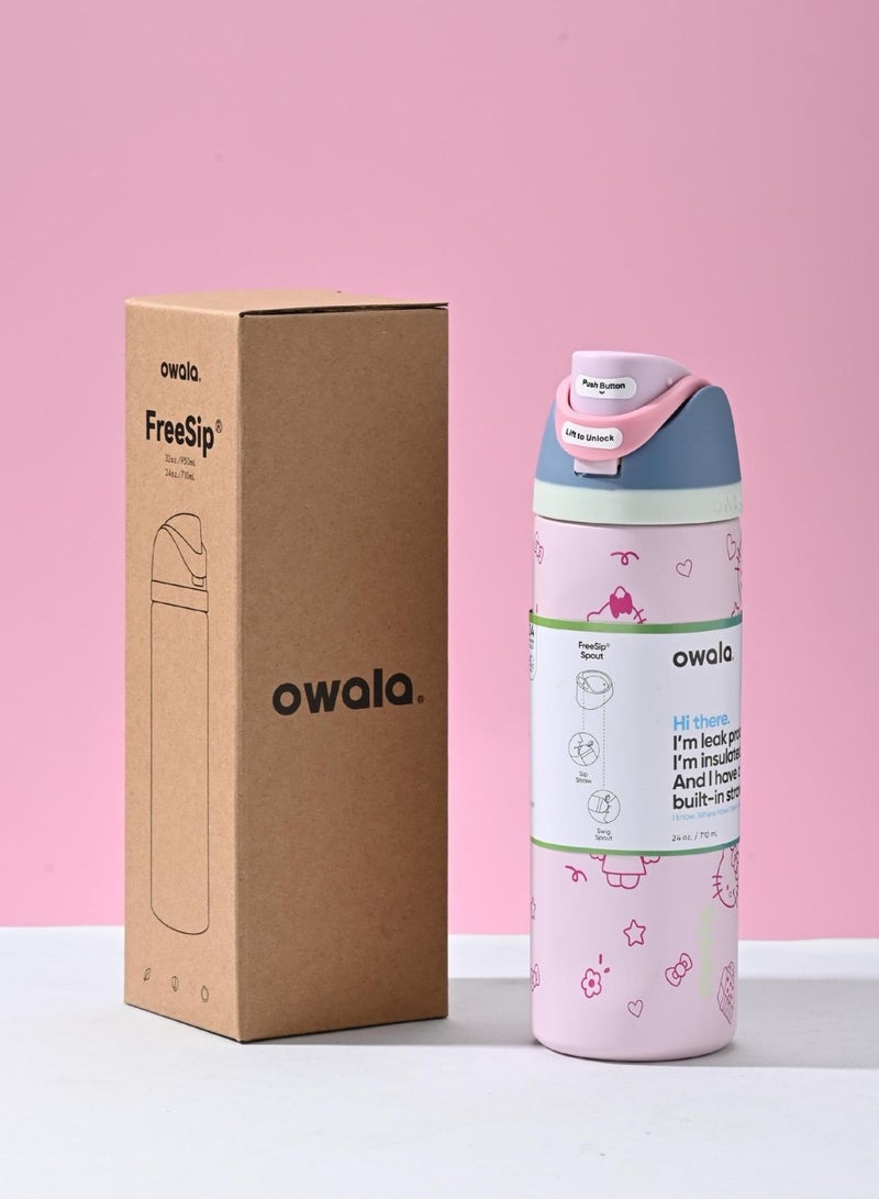 Owala Insulated Stainless Steel Water Bottle With Straw For Sports Travel And School BPA Free Sports Water Bottle(32OZ) - Image 1