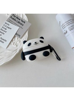 Generic Cute Panda Earphone Case AirPodsPro2 Generation Protective Case 4 Generation Apple Earphone Case AirPods3 Generation Case-Color:Pa Pa Pa Panda-Applicable Models:Airpods 4th Generation  - Image 4
