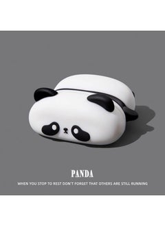 Generic Cute Panda Earphone Case AirPodsPro2 Generation Protective Case 4 Generation Apple Earphone Case AirPods3 Generation Case-Color:Pa Pa Pa Panda-Applicable Models:Airpods 4th Generation  - Image 1
