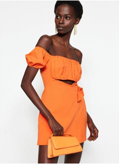 trendyol Orange Woven Overalls with Window/Cut Out Detail TPRSS22EL1006  - Image 2