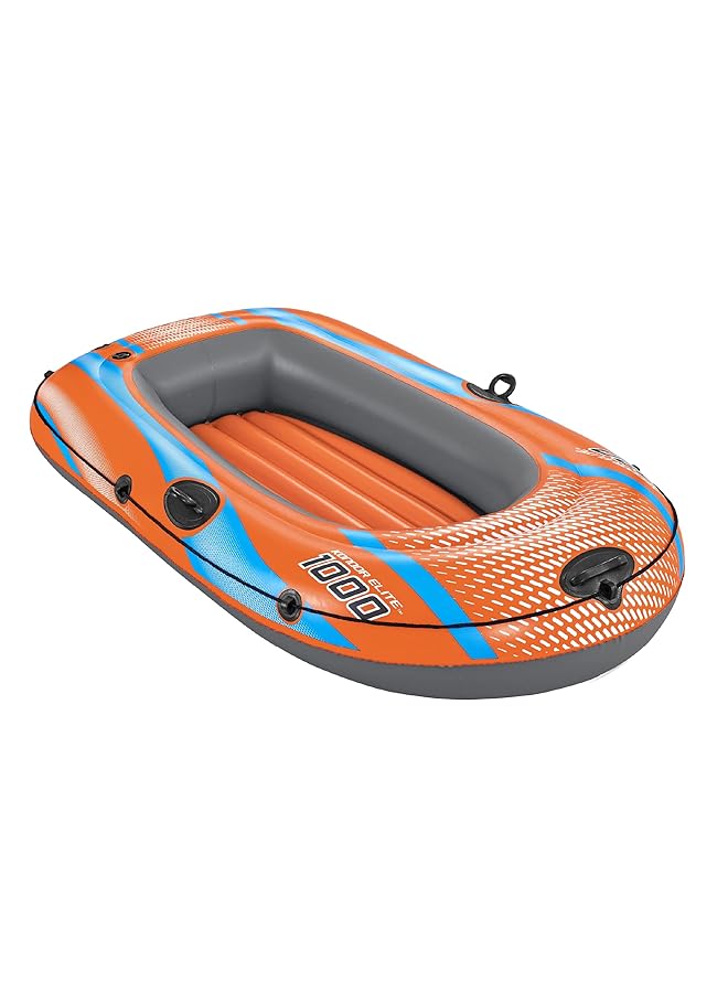 Bestway Inflatable Boat Kondor Elite One Man Raft With Heavy Duty Handles And Interlocking Valves Hand Pump Multiple Sizes - Image 1