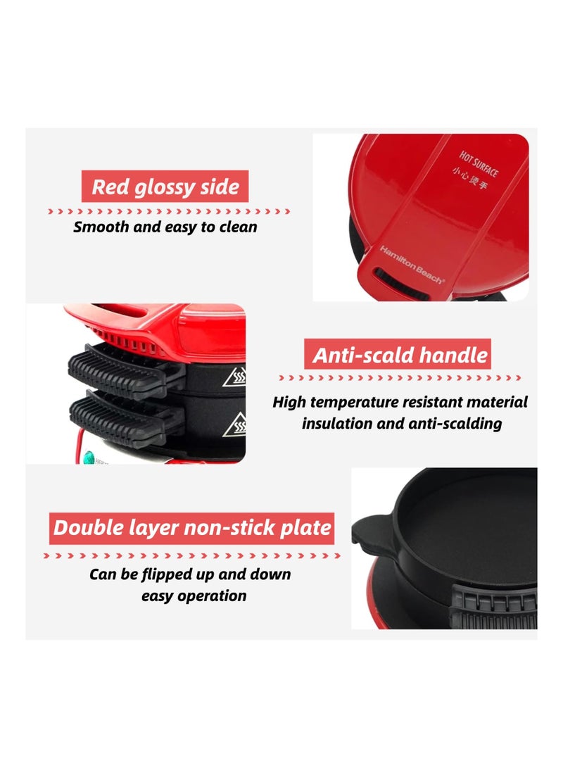 SYOSI Breakfast Sandwich Maker, 3 in 1 Sandwich Maker Egg McMuffin Maker Nonstick Sandwich Cooker Multi-Use Sandwich Grill Electric Sandwich Toaster All-in-One Breakfast Cooker for Quick Breakfast - Image 5