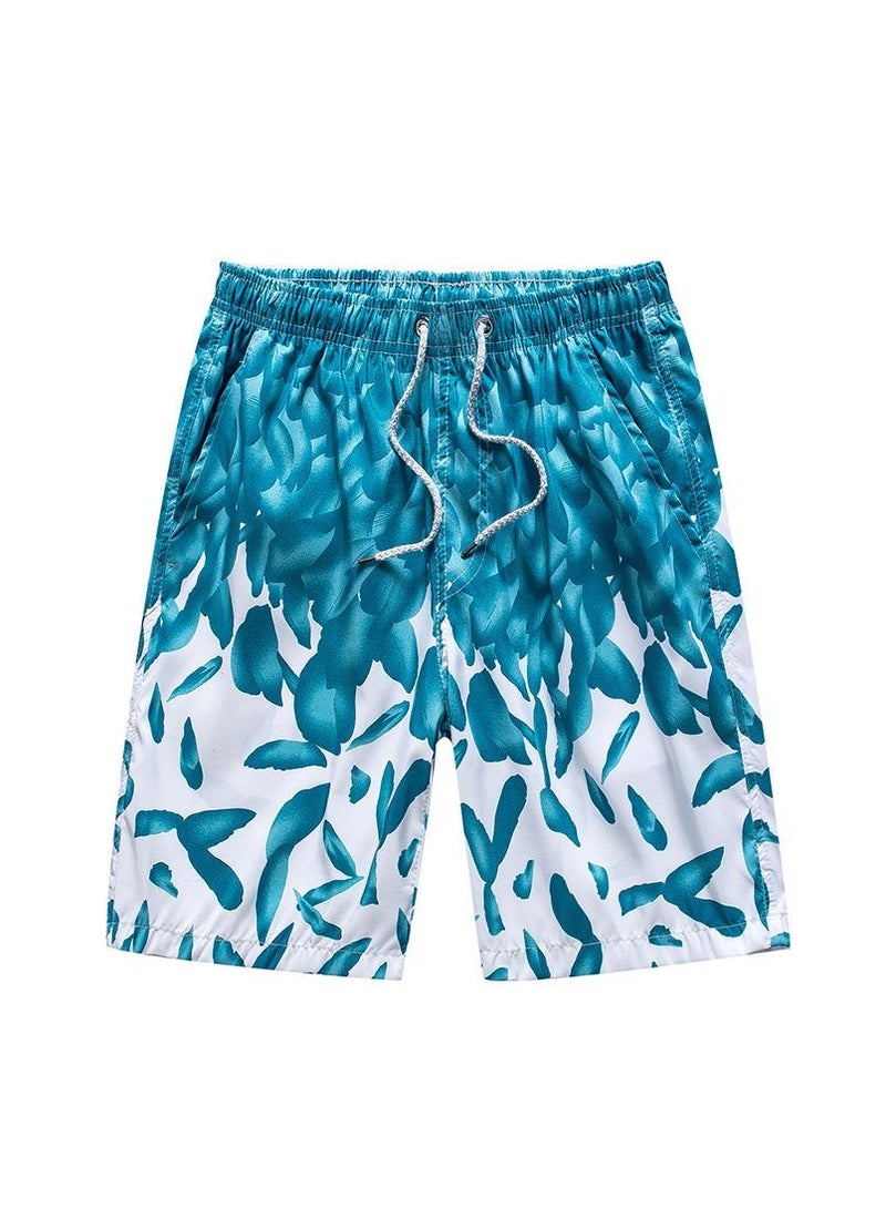 1-Piece Men Swim Beach Shorts Quick Dry Swimming Trunks Drawstring Surfing Board Shorts Loose Boxers Short Pants  - Image 1