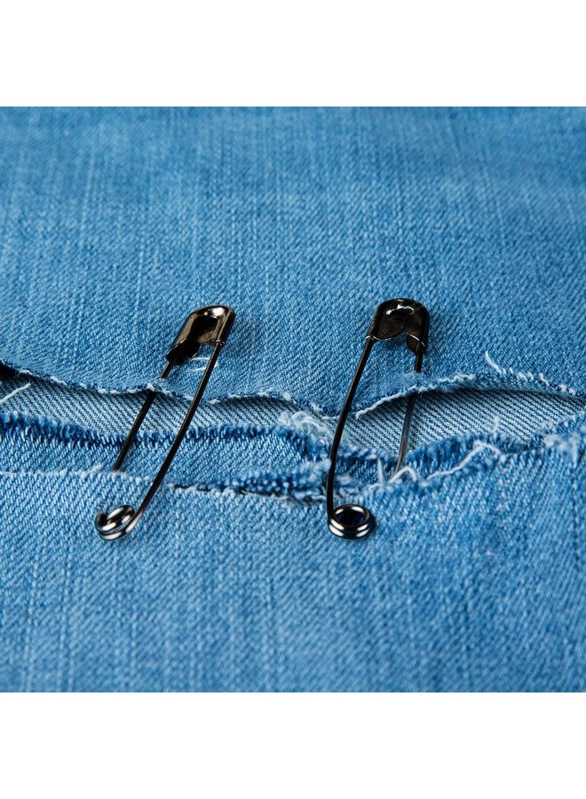 TUPARKA 5 Sizes Black Safety Pins Assorted 25-55mm Small and Large Safety Pins for Art Craft Sewing Jewelry Making in a PP Box (300 pcs) - Image 5