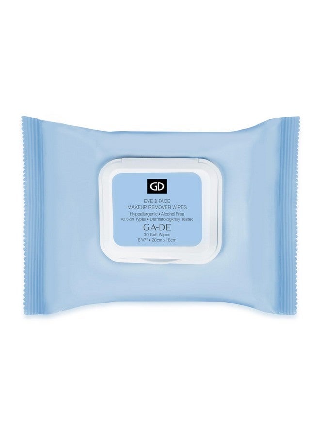 GA-DE Eye And Face Makeup Remover Wipes Ultra Soft Face Wipes With Aloe Vera Chamomile Vitamins B5 And E For Nurtured Clean Skin 30 Count - Image 1