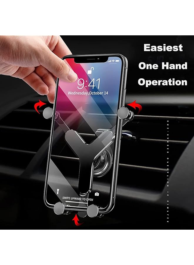 KASTWAVE Car Phone Holder With Rotatable Swing Arm, Hands-Free Car Vent Phone Mount With Newest Metal Air Vent Clip Fit For All Iphone Android Smartphones - Image 4