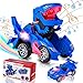 Hirger Transforming Dinosaur Car Toy for Kids Auto Transformer Monster Truck Toys with Light Sound for Toddler 1 2 3 4 5 Year Old Birthday Gifts for Boy - Image 3
