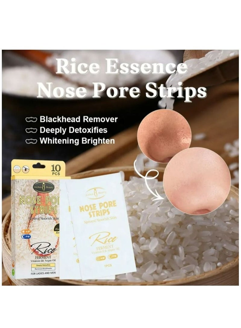 Aichun beauty Nose Pore Strips Remove Black Heads Pack of 10 pcs - Image 4
